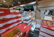 인천 농산물도매시장, 설 맞아 사과·배 등 성수품 1만여 톤 공급